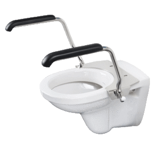 Toiletbeugelset - RVS armsteunen voor toilet