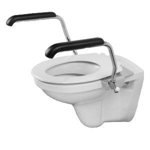 Toiletbeugelset - RVS armsteunen voor toilet