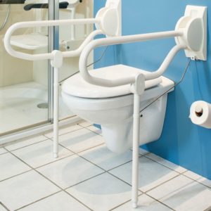 Steunpoot voor opklapbare toiletbeugel van Linido