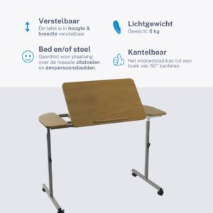 Kantelbare Bed / Stoel tafel (verstelbaar)