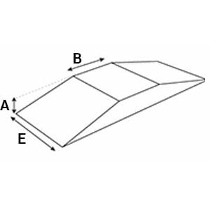 Modulaire hellingbaan - Recht 2 kanten