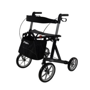 Rollator Lion grijs - Voor ongelijk terrein
