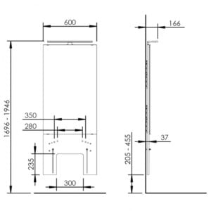 Basicline 401-1 - Handmatige wastafellift Basicline 401-1 - Handmatige wastafellift