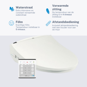 Dib C430R bidet met afstandsbediening - Douchewc