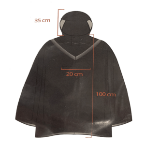 Regen poncho voor rolstoel gebruikers Regen poncho voor rolstoel gebruikers