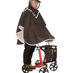 Regen poncho voor rollator gebruikers