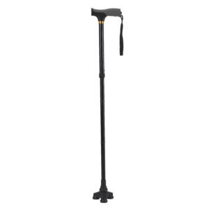 Opvouwbare wandelstok - Verstelbaar 78 t/m 88 cm (Zwart)